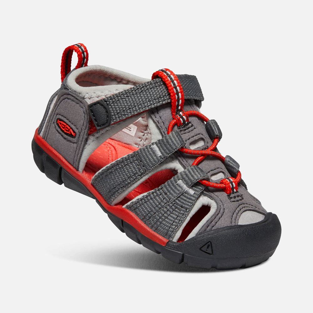 Sandalias Keen Mexico Grises Oscuro - Niños Seacamp Ii Cnx - EV1472695